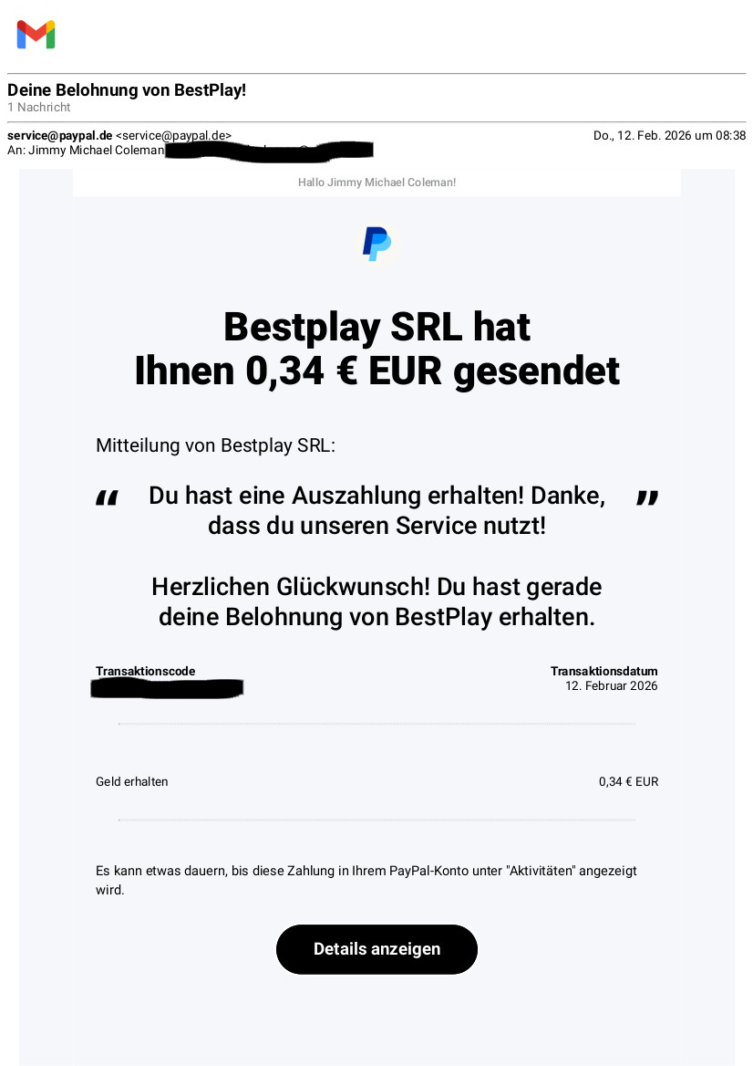 Medium payment (€0.34)